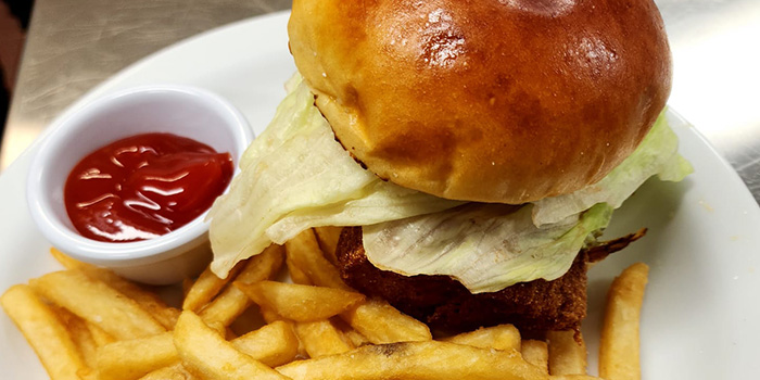 Coffee BBQ Burger from Oceans Restaurant